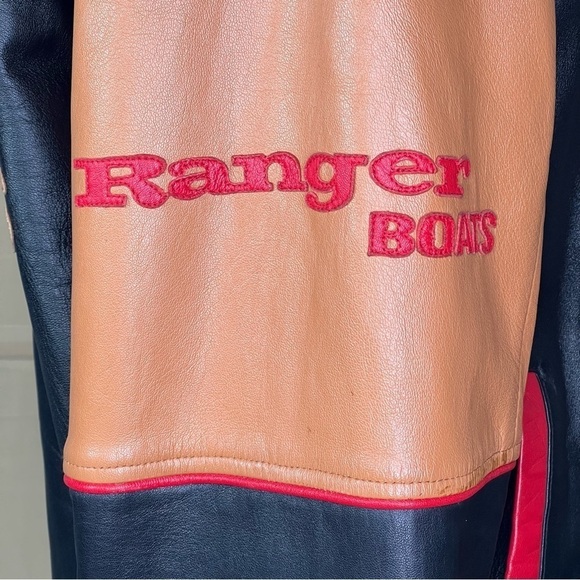 Ranger Boats Men’s Leather Insulated Bomber Style Logo Jacket XL Unique … - Picture 6 of 16